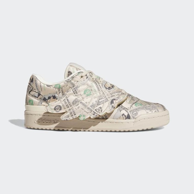 Jeremy Scott Brings the "Wings Money" Design to the adidas Forum '84 Low