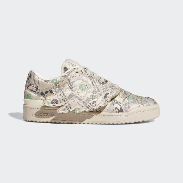 Jeremy Scott bringt das „Wings Money“ Design auf den adidas Forum ‘84 Low