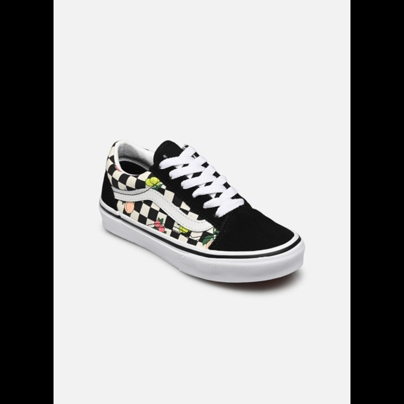 Vans old skool checkerboard shop party multi color rainbow