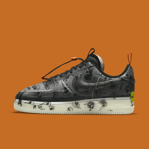 Dieser Nike Air Force 1 Experimental erhält ein leuchtendes Upper und gruselige Augen