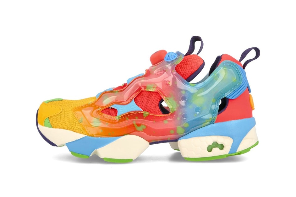 Eine bunte Vielfalt von Jelly Belly und Reebok