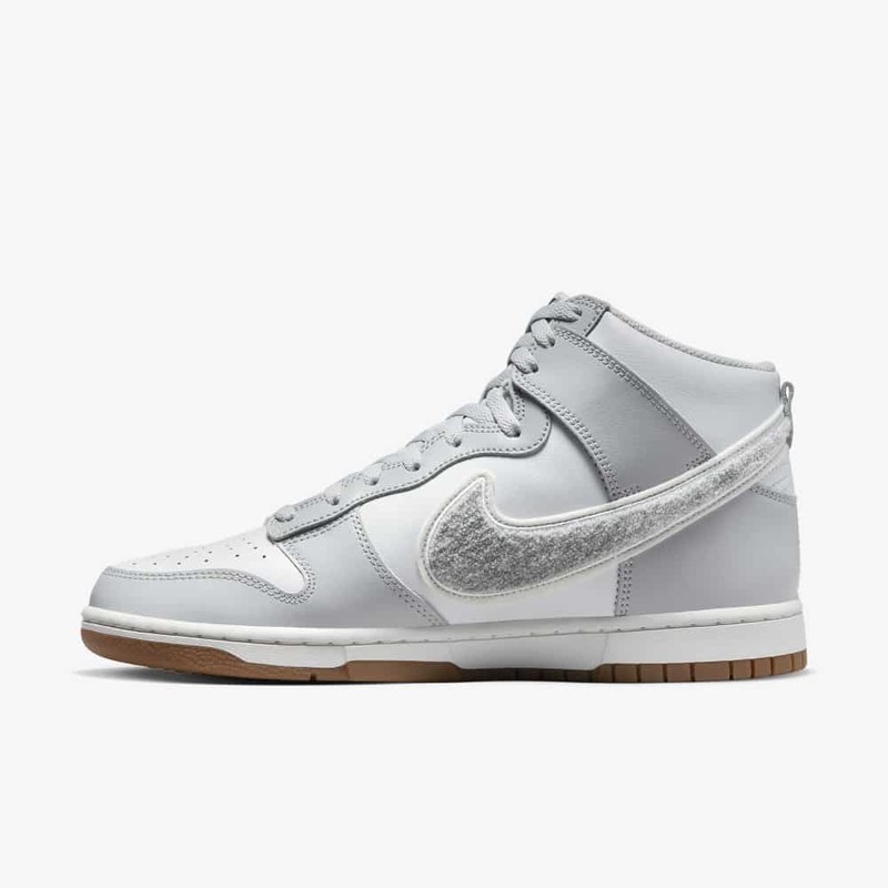 Nike Dunk High Chenille Swoosh Grey | DR8805-003