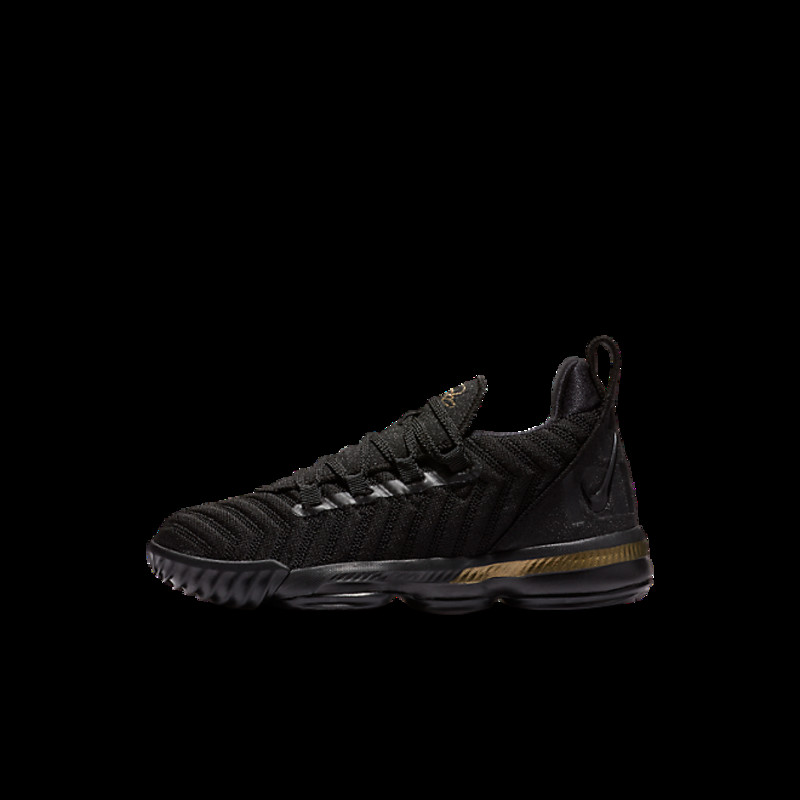 Lebron 16 black hot sale on black