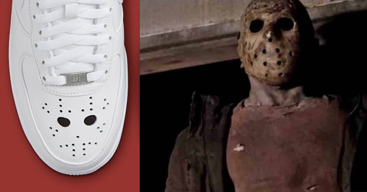 Step into the horror game: The Nike Air Force 1 ‘Jason Mask’ brings the horror with it