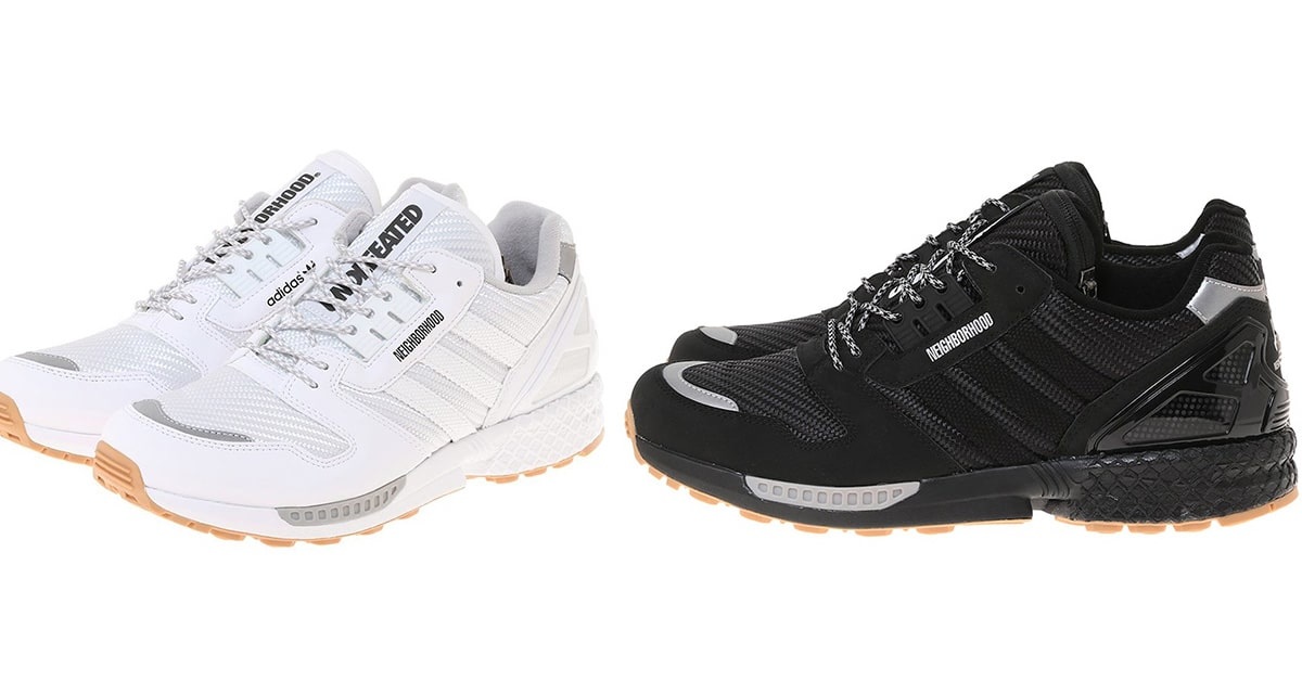 Zwei adidas ZX 8000s von adidas und Undefeated und NEIGHBORHOOD