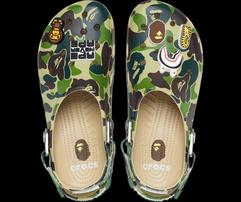 BAPE X Crocs Classic Clog "Green Camo" | 209627-212