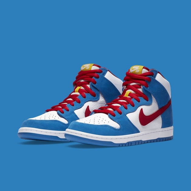 Dieser Nike SB Dunk High ist von „Doraemon“ inspiriert