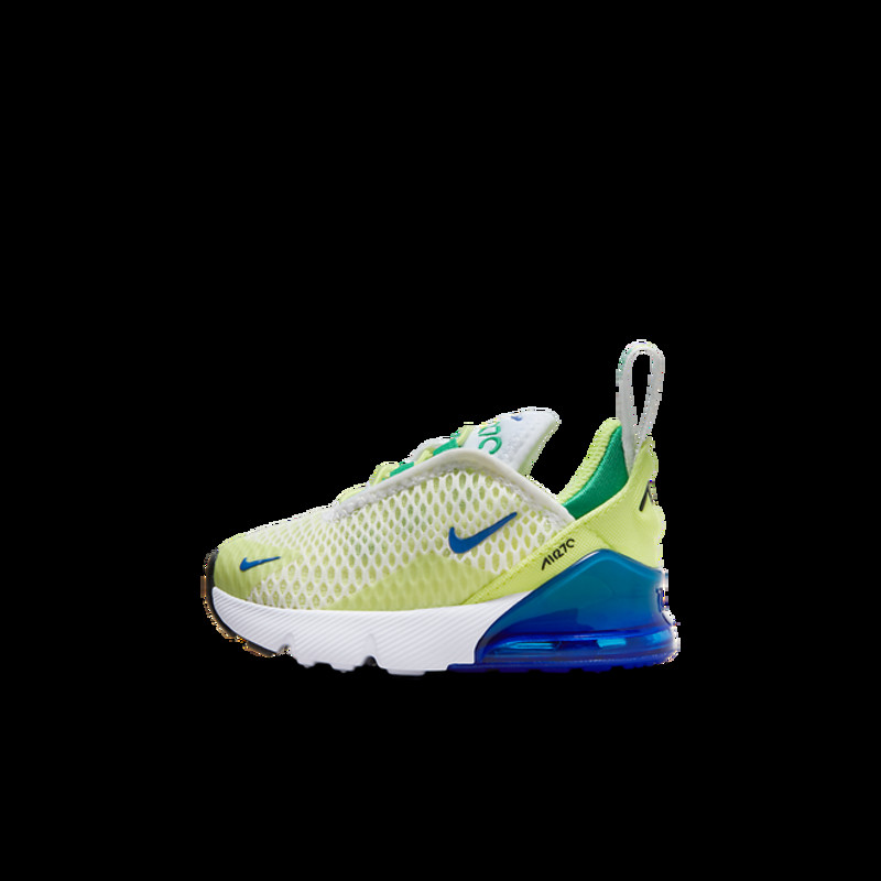 Women's Nike Air Max 270 Shoes 7.5 Light Bone/Diffused Blue-White