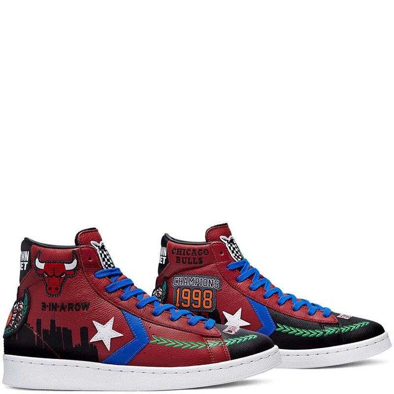 Chinatown Market x Converse Pro Leather High Chicago Bulls Championship Jacket | 171241C