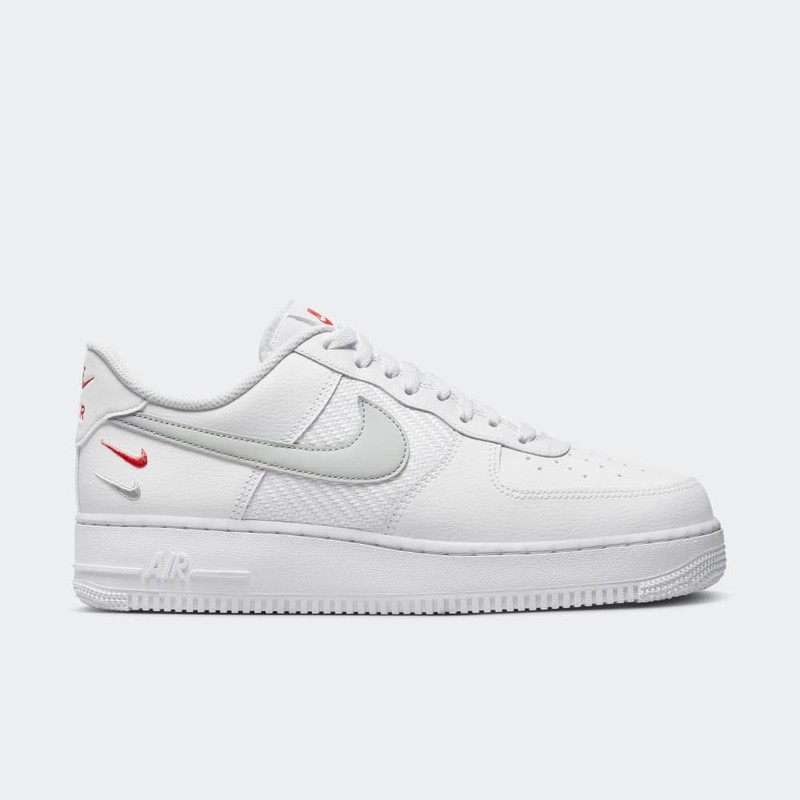 Nike Air Force 1 '07 White/Wolf Grey-Picante Red FD0666-100 Men's