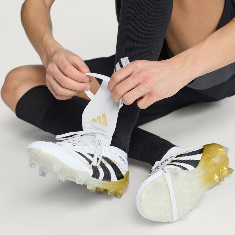 adidas Predator Elite Fold-Over Tongue FG "White/Gold" | JI1095