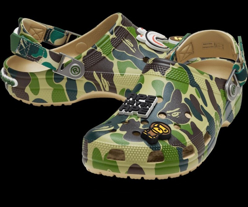 BAPE X Crocs Classic Clog "Green Camo" | 209627-212