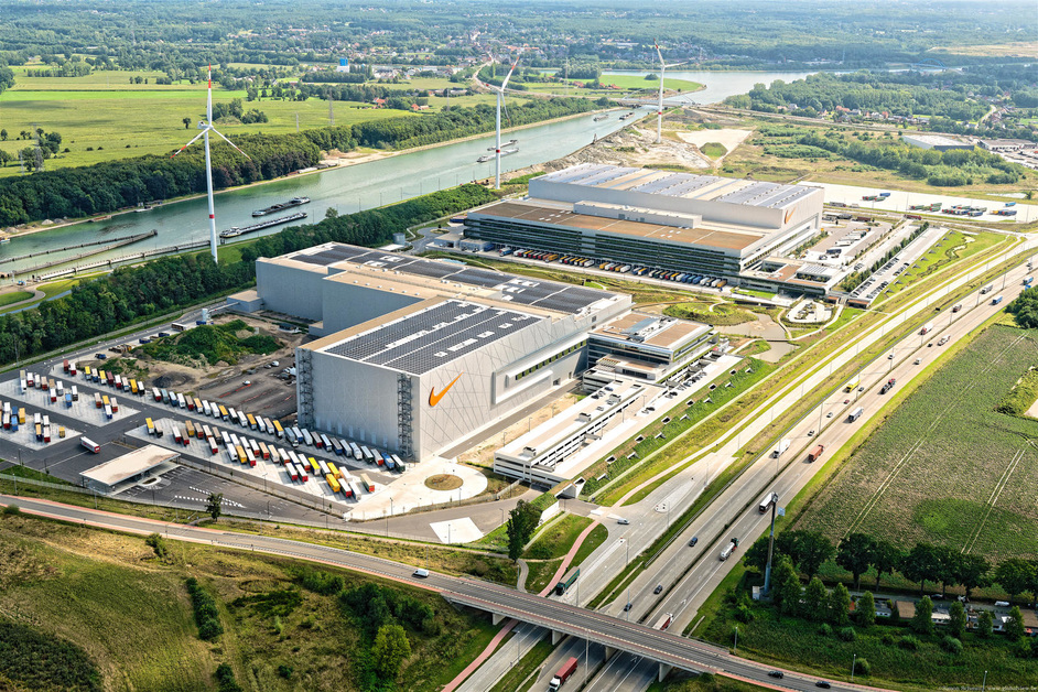 Nike's europäisches Logistikzentrum the Court wird durch erneuerbarer Energie betrieben