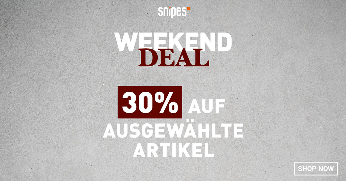 Kranker Snipes Sale: 30% auf über 2000 Produkte!