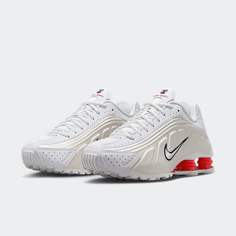 Nike Shox R4 "White/Picante Red" | AR3565-103