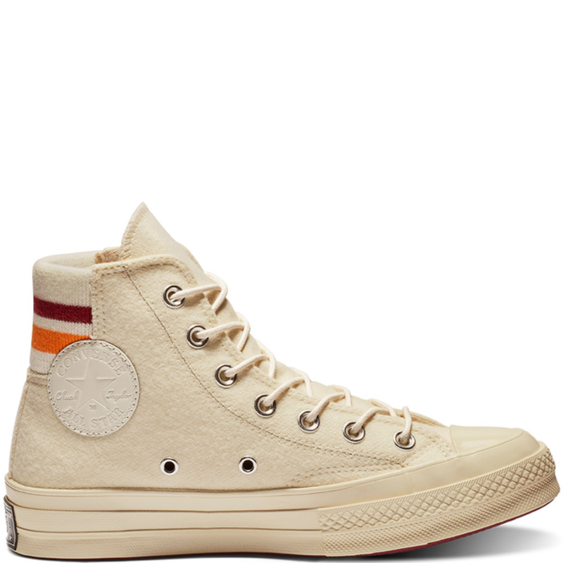 Chuck 70 retro store stripe high top white