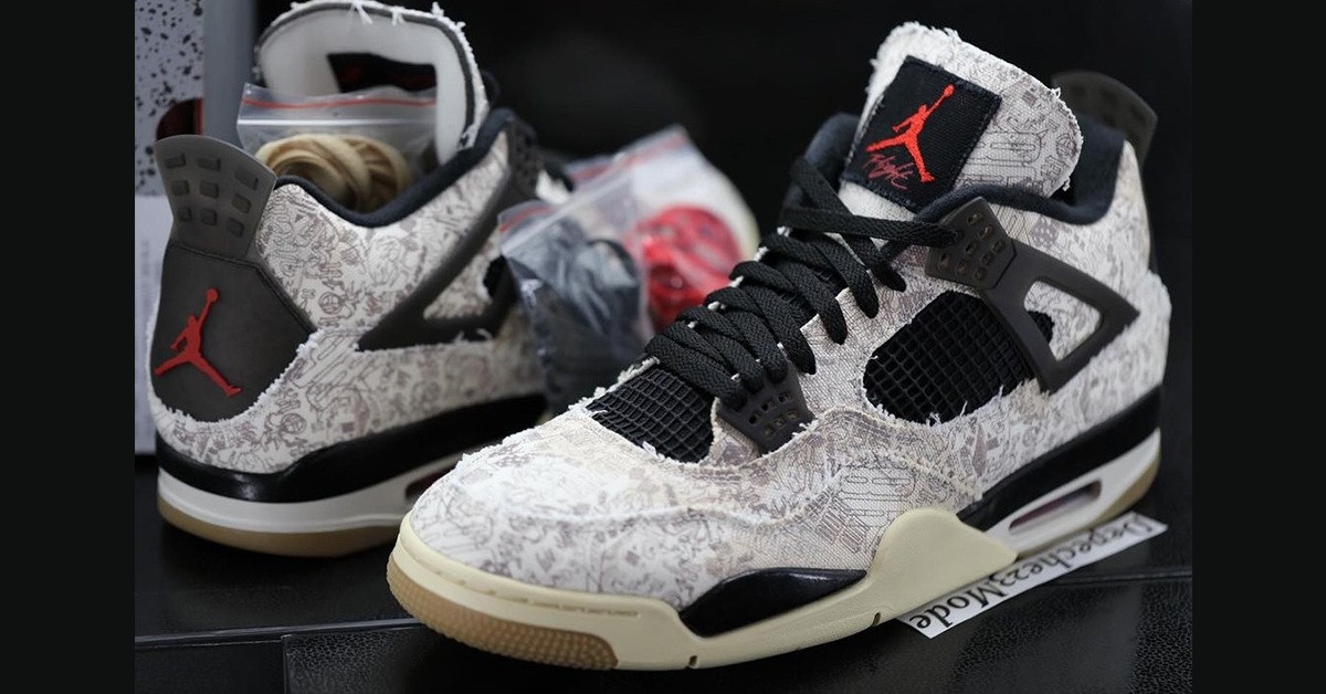 The Exclusive Masterpiece in White: Steve Wiebe x Jayson Tatum x Air Jordan 4 "Tattoo" PE