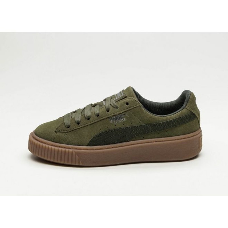 Puma suede sale platform olive