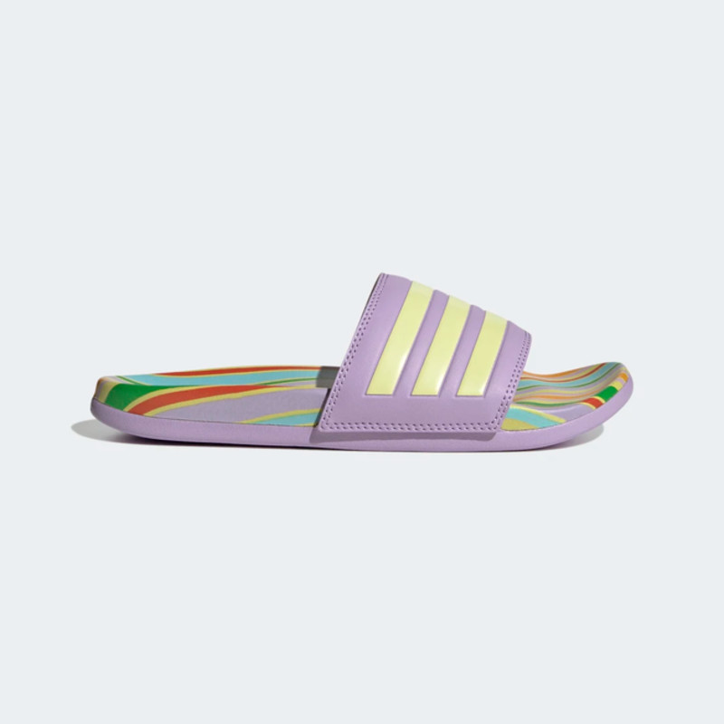 Adidas discount slides rainbow