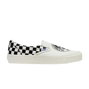 Vans John Van Hammersveld x OG Classic Slip-On LX 'Checker - Marshmallow Black' Marshmallow | VN000UDFQLU