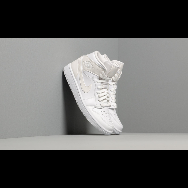 Wmns Air Jordan 1 Mid White White White BQ6472 112 Grailify