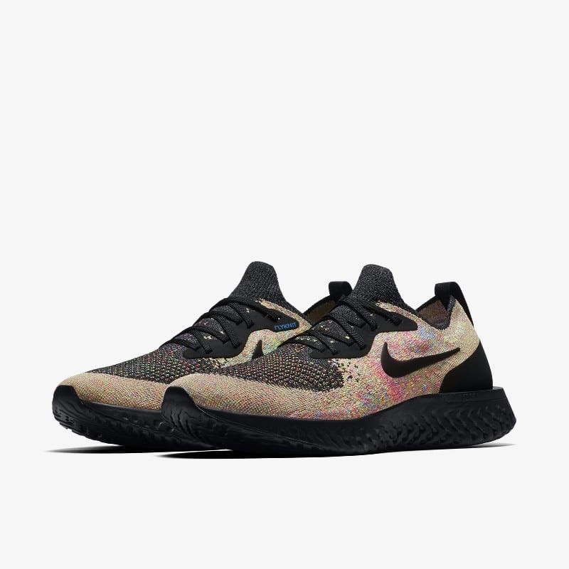 Nike Epic React Flyknit Black Multicolor | AT6162-001