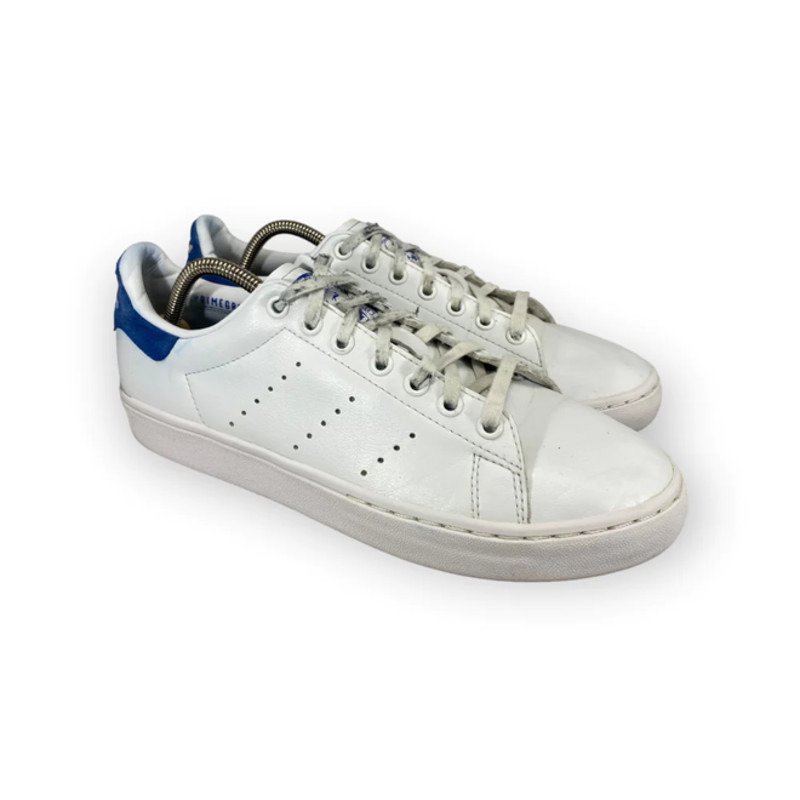 Adidas stan smith shop vulc white blue