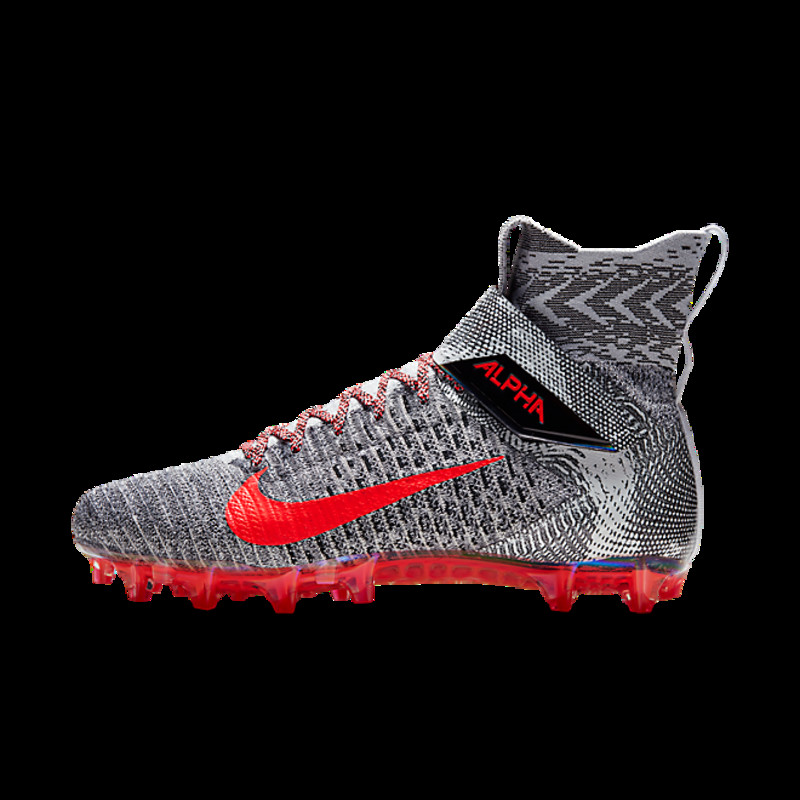 Nike Alpha Menace Elite 2 'Grey Bright Crimson' | AO3374-100