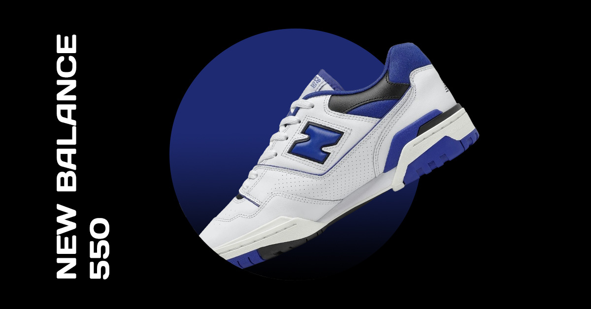 New Balance 550 White/Navy/Maroon BB550NCD