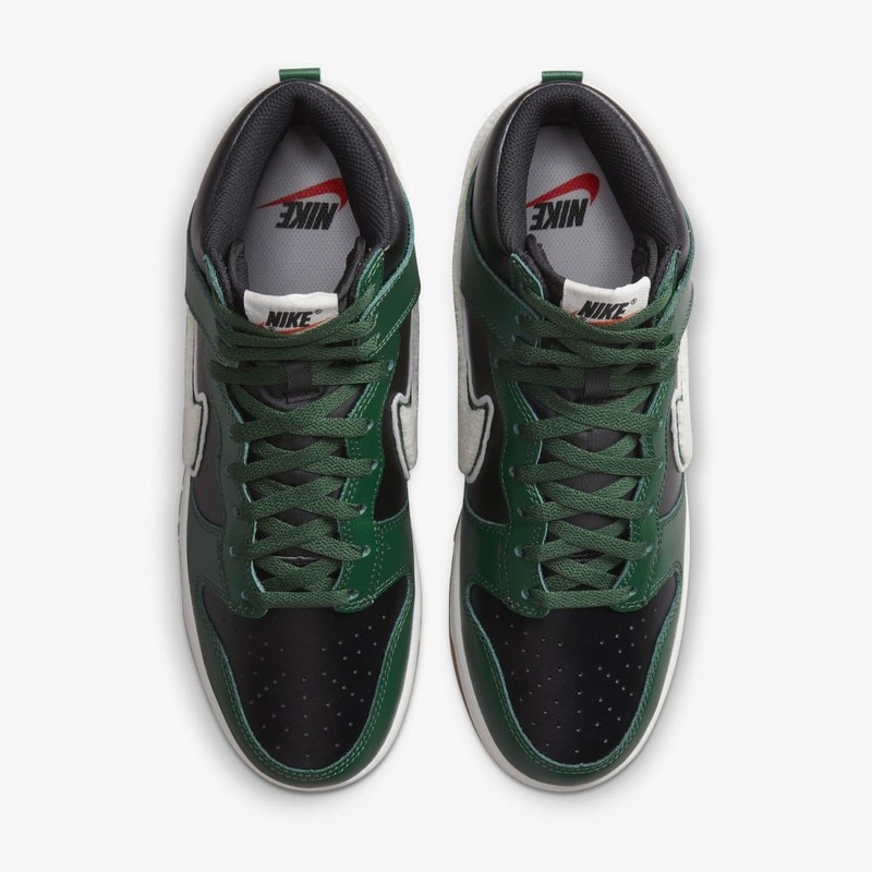 Nike Dunk High Chenille Swoosh Green | DR8805-001