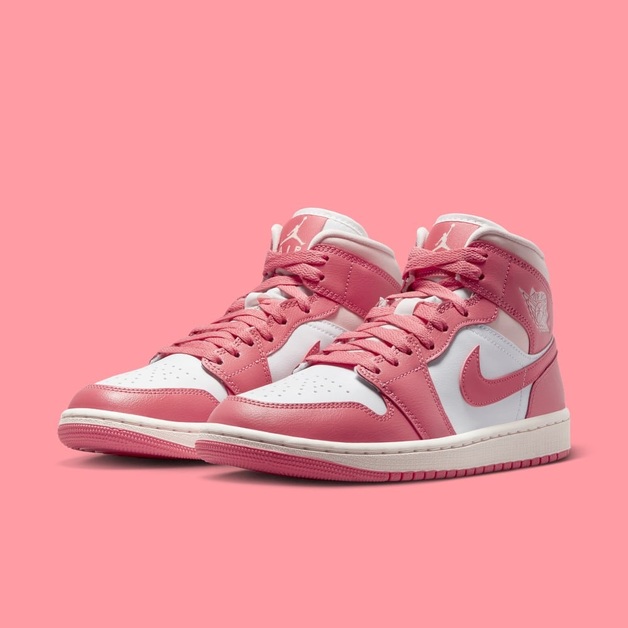 Der neue Sneaker-Hingucker für Frauen ist der Air Jordan 1 Mid „Strawberries and Cream“