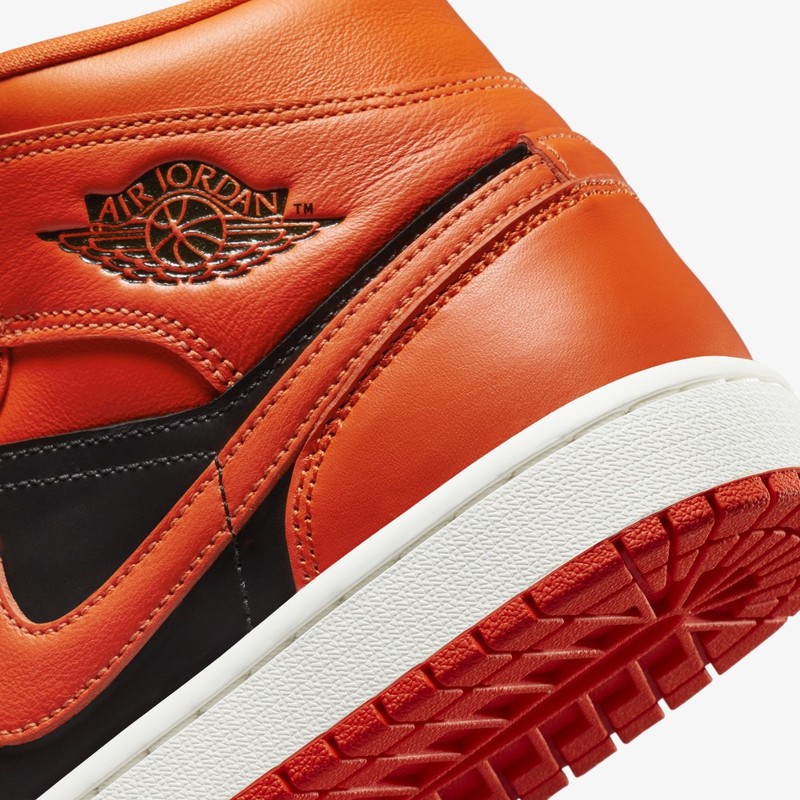 Air Jordan 1 Mid Orange/Black | DM3381-600