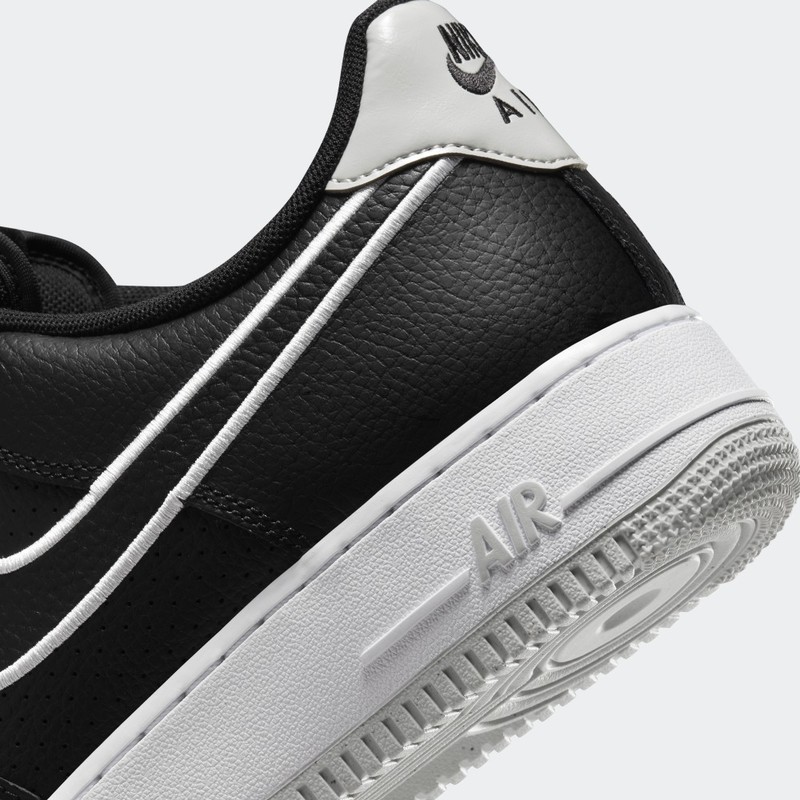 Nike Air Force 1 Embroidered Swoosh Black | FJ4211-001