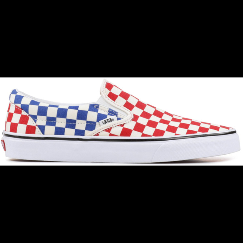 Vans red outlet blue checkerboard