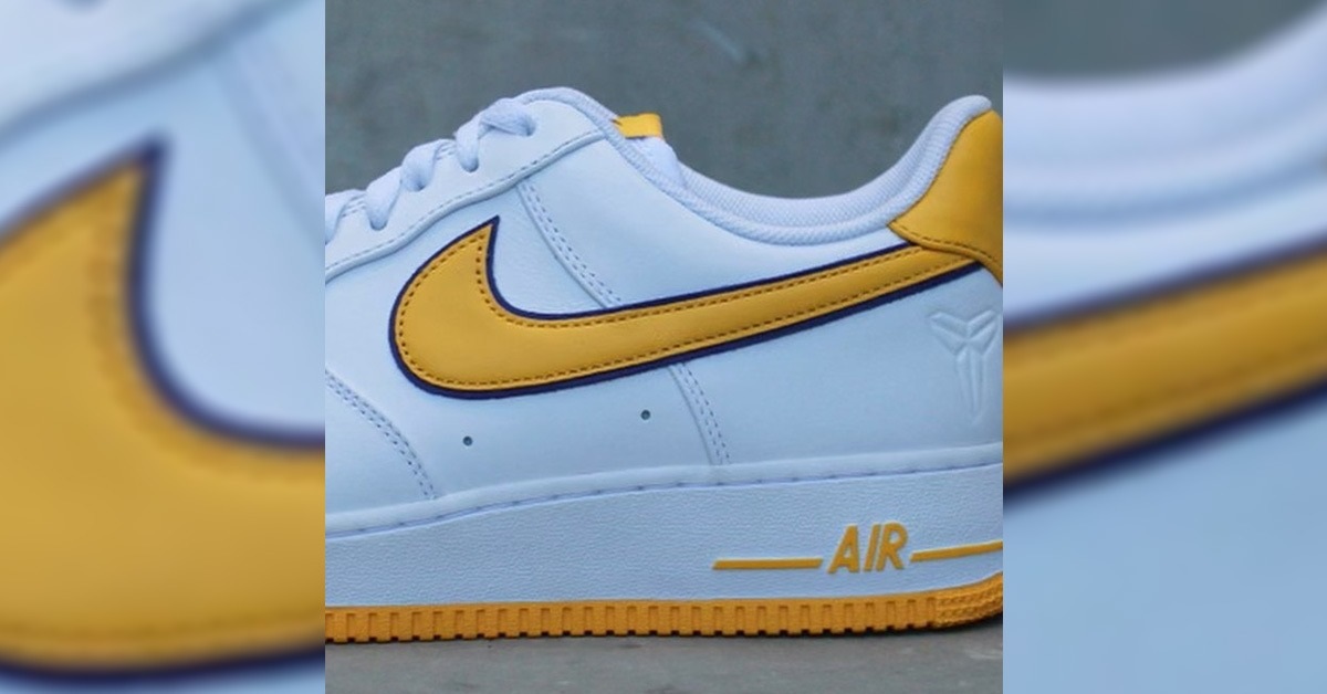 A Tribute to the Basketball Giant in the Colours of the Lakers: Nike Air Force 1 "Kobe Bryant"
