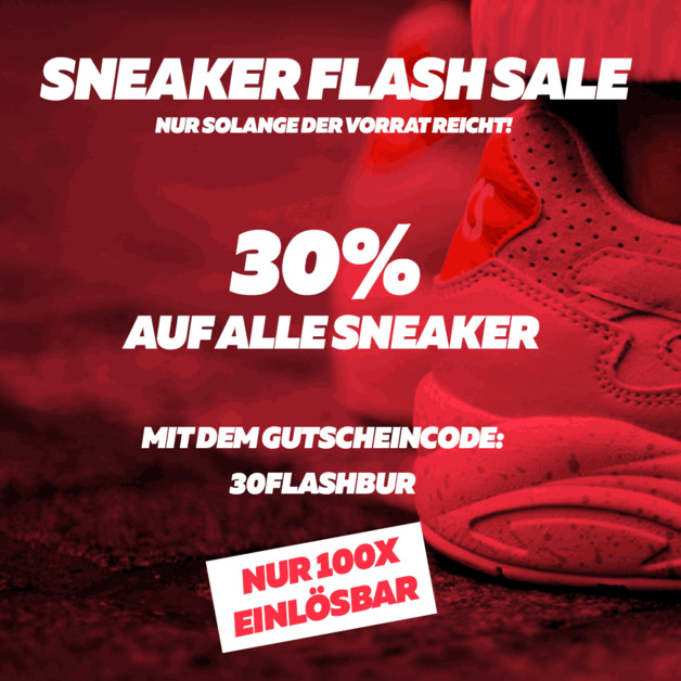 Burner Flash Sale mit 30% Gutschein - Nur die ersten 100 Bestellungen!