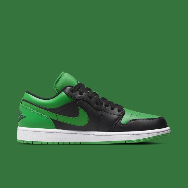 Offizielle Bilder des Air Jordan 1 Low „Lucky Green“