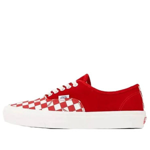 Vans OG Authentic LX 'Racing Checkerboard Toe' Racing Red | VN0A45JJVQC