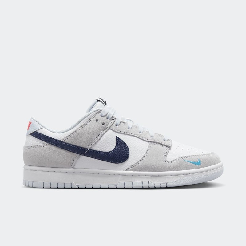 Nike Dunk Low Grey Mini Swoosh | FJ4227-001