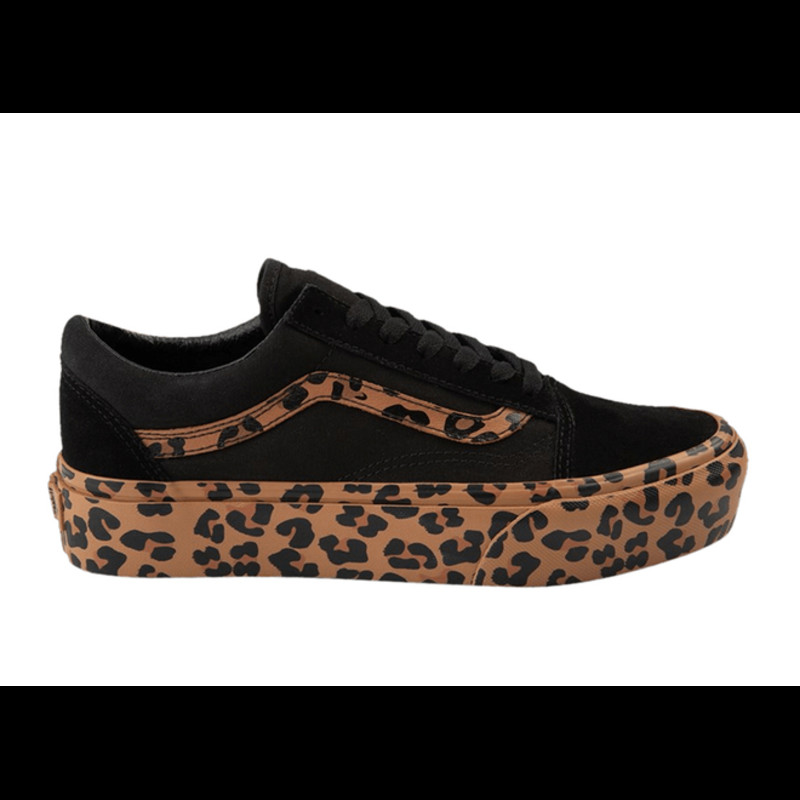 Vans old cheap skool platform leopard