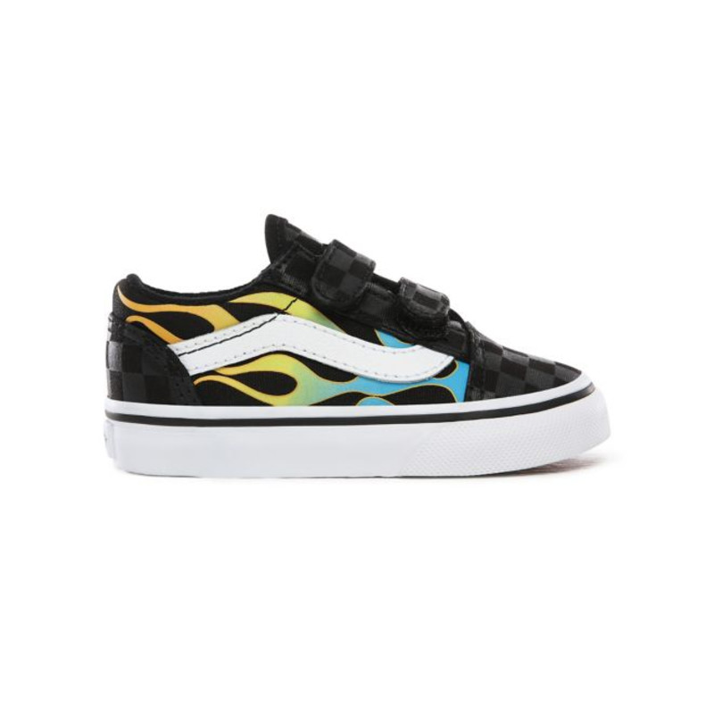 Vans old skool yellow flame clearance sneaker