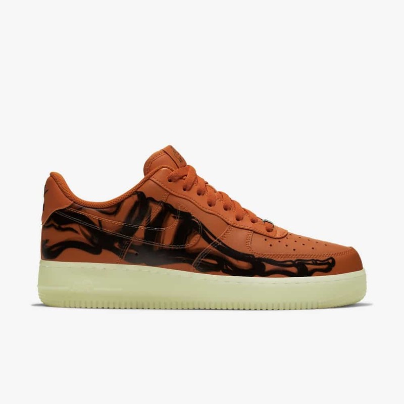 Nike Air Force 1 Orange Skeleton | CU8067-800