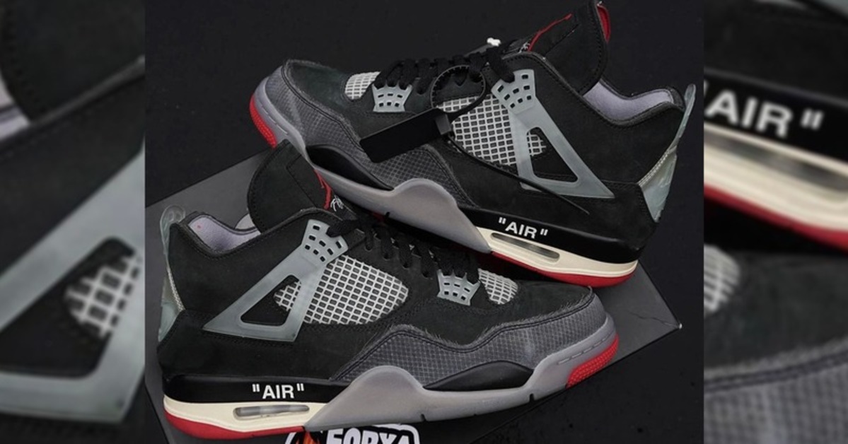 Are We Seeing an Off-White x Air Jordan 4 "Bred" Soon?