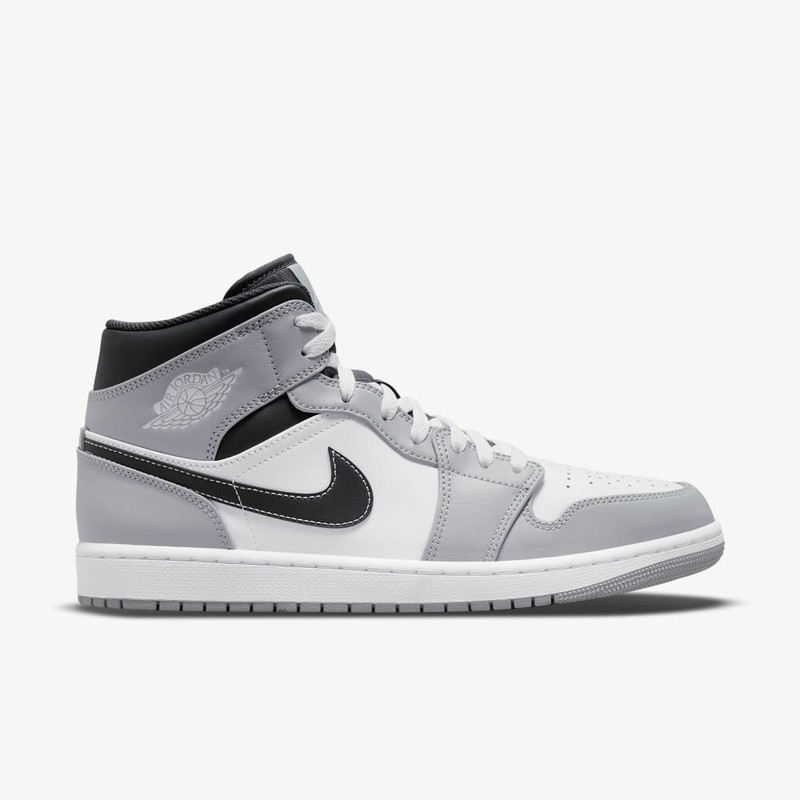 Air Jordan 1 Mid Light Smoke Grey | 554724-078