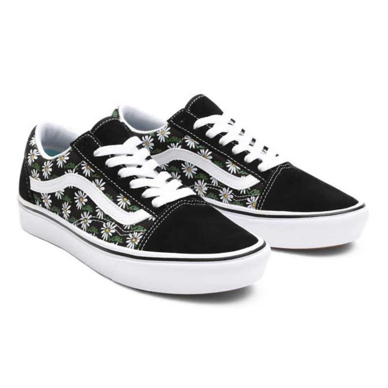 Vans old hotsell skool black floral