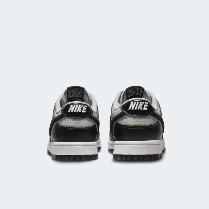 Nike Dunk Low Chenille Swoosh Black | DQ7683-001