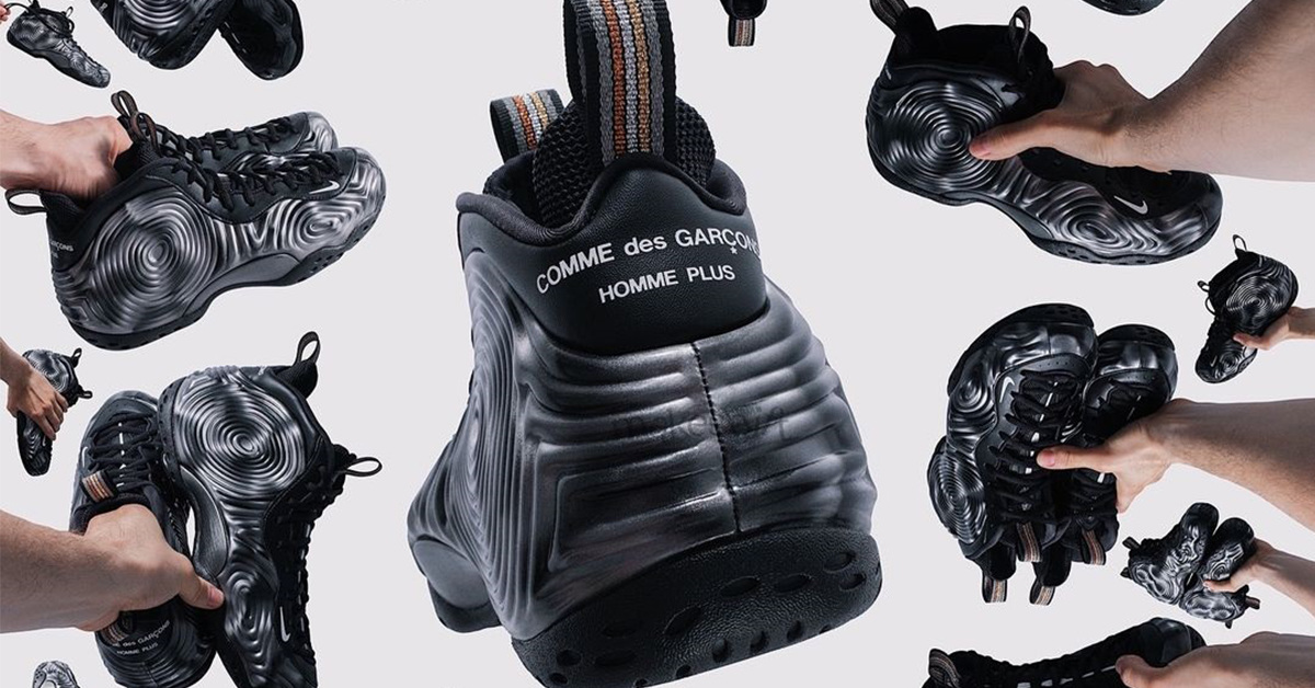 CDG x Nike Air Foamposite One "Olympic" wird bald released