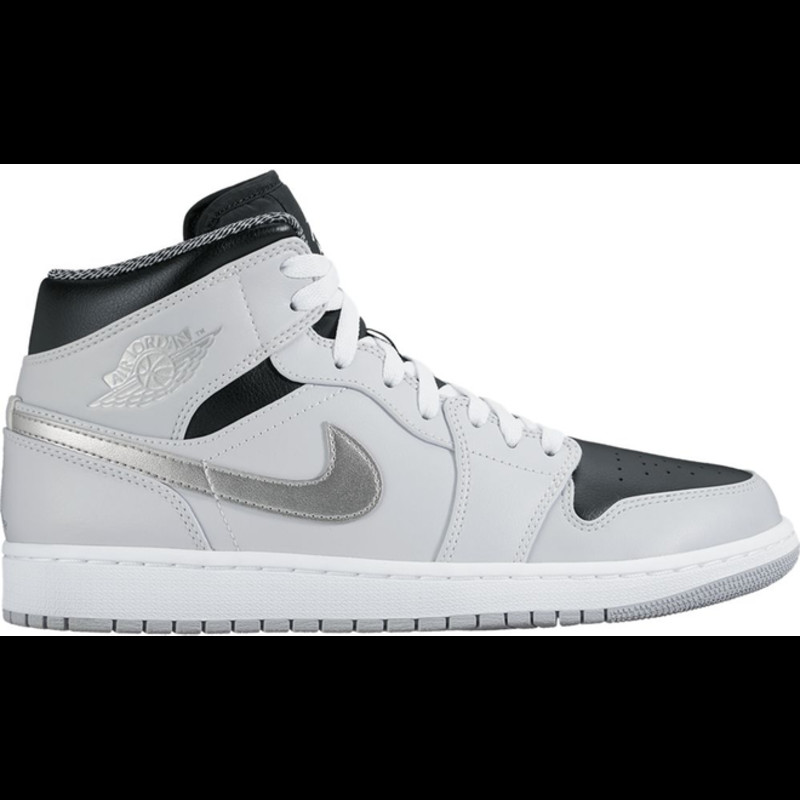 Jordan 1 mid 2024 pure platinum metallic silver