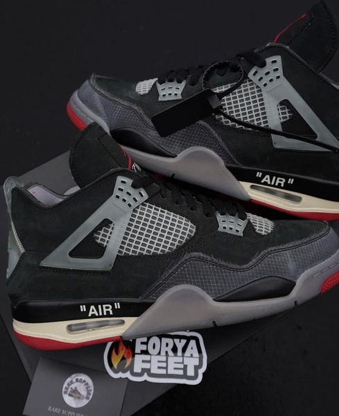 The OFF-WHITE x Air Jordan 4 Bred is Rumored for 2021