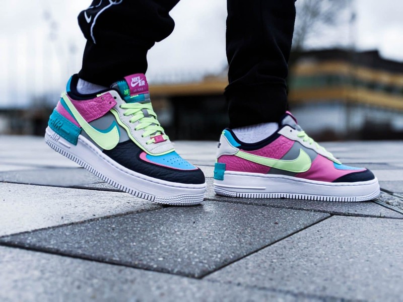 BUY Nike Air Force 1 Low GS Worldwide White Barely Volt